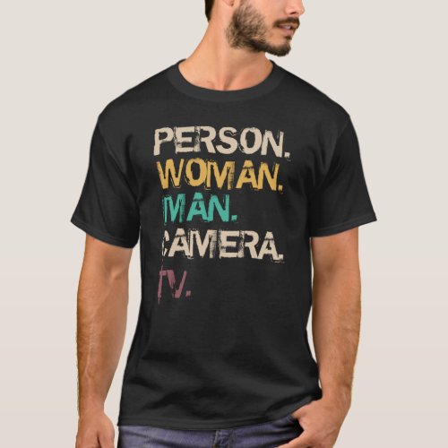person woman man camera tv T_Shirt