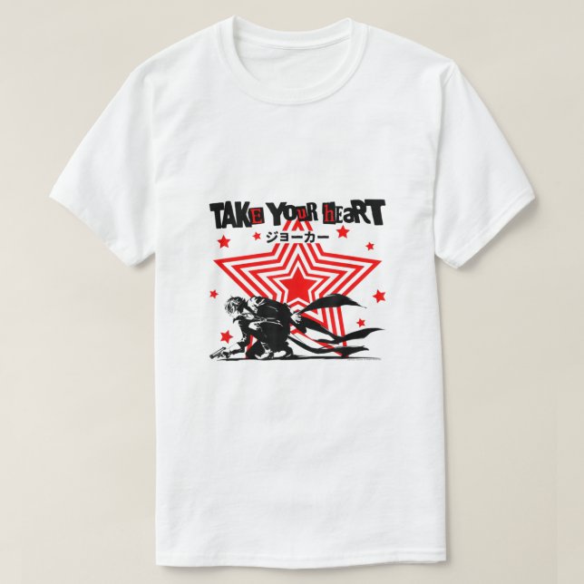 Persona 5 Joker Take Your Heart  T-Shirt (Design Front)