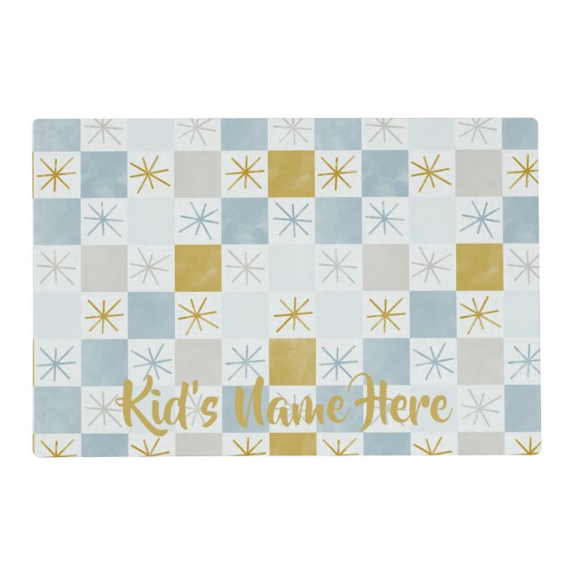 Personable Checkered Placemat (Front)