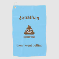 PersonaIized I Pooped Today Poo Emoji on Blue