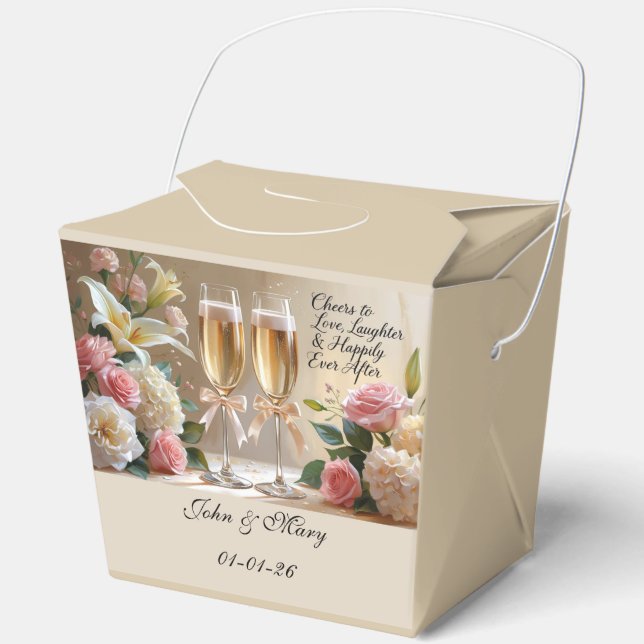 Personakised Wedding Favor Box (Front)