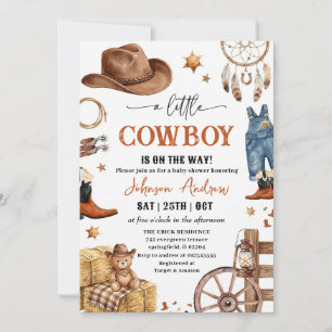 Personal A Little CowBoy Baby Shower Invitation