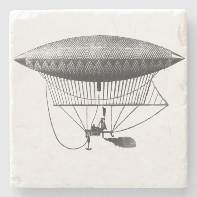 Personal Airship Stone Coaster (Front)