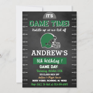 Personal American football Birthday Invitation