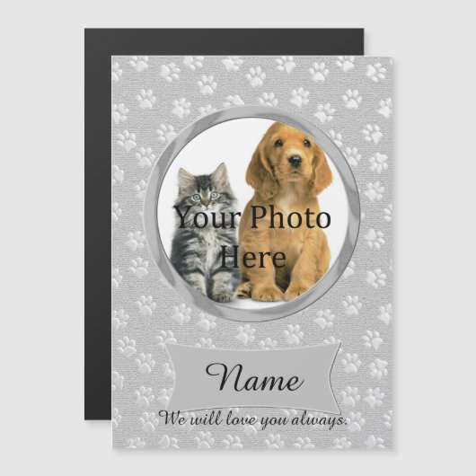 Personal and Cute Gray Custom Memorial (Front/Back)