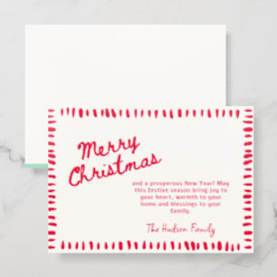 Personal and Playful Christmas Letterpress Card