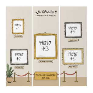 Personal Art Gallery Custom Photo Triptych Canvas