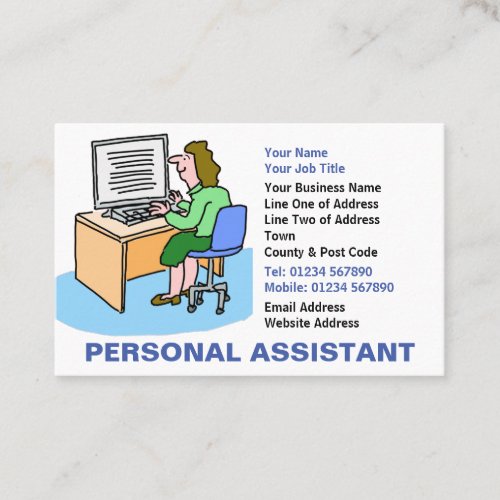 Personal Assistant Business Card