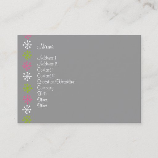 Customizable Personal Assistant Business Cards