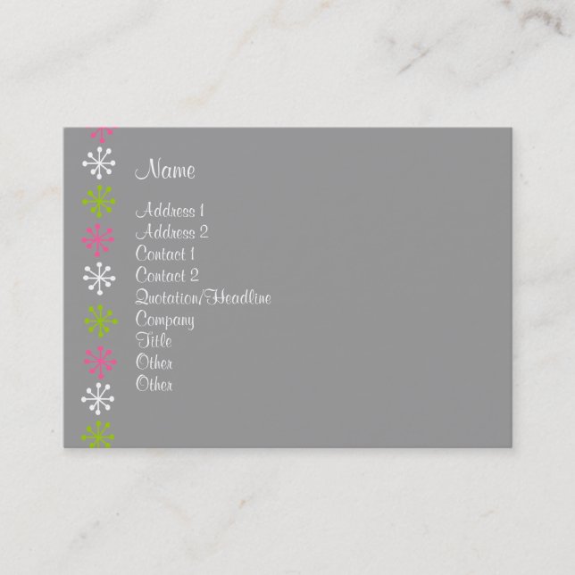 Personal Assistant Business Card (Front)