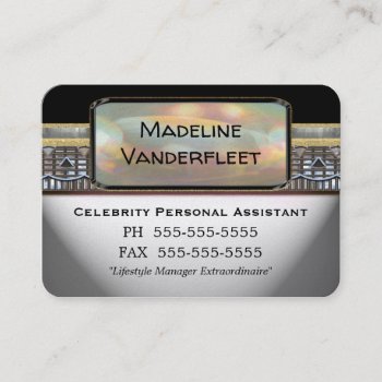 Personal Assistant Professional Round Edge Cool Business Card by LiquidEyes at Zazzle