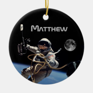 Personal Astronaut Space Walk Ceramic Ornament