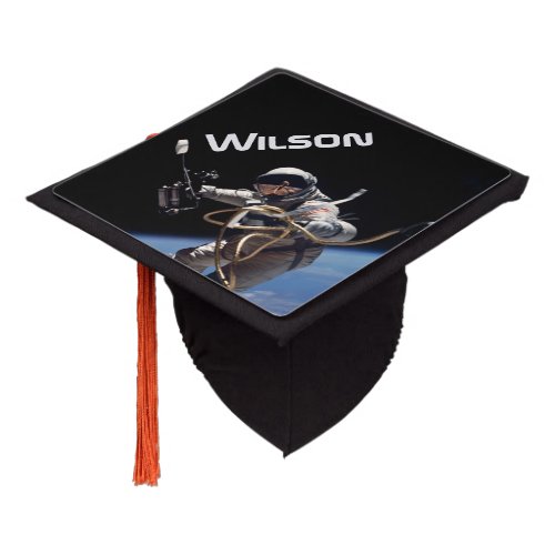 Personal Astronaut Space Walk Graduation Cap Topper