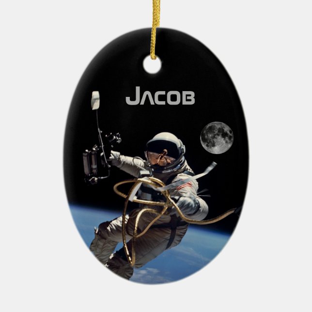 Personal Astronaut Space Walk Ornament (Front)