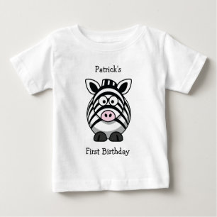 Personal Baby's First (Event) Zebra Baby Tee