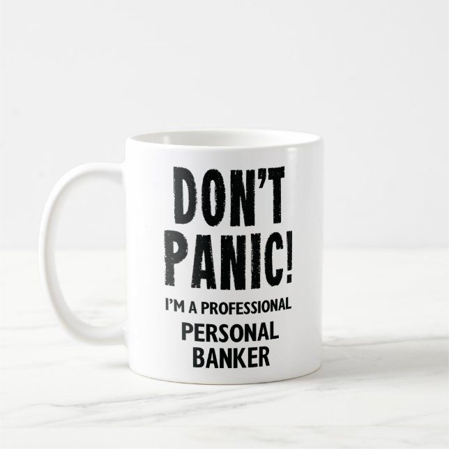 Personal Banker Coffee Mug (Left)