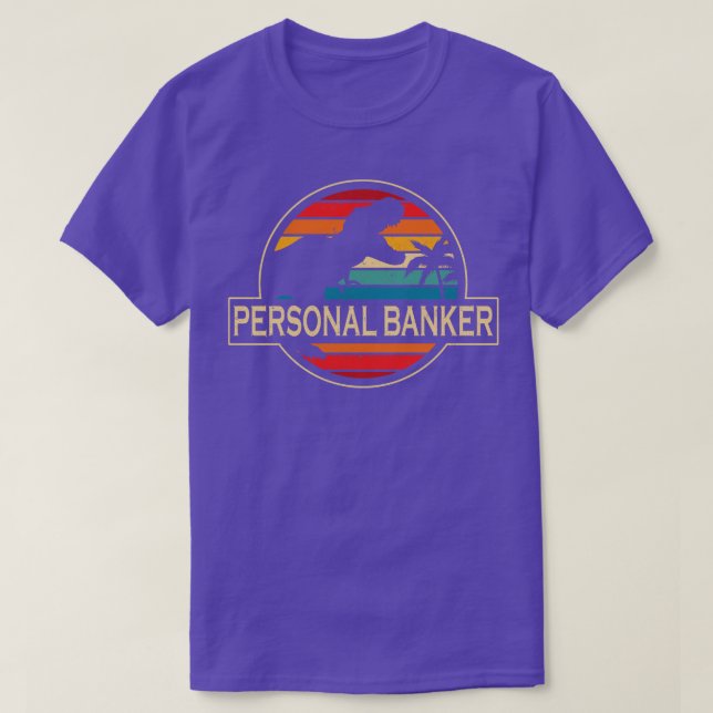 Personal Banker Dinosaur T-Shirt (Design Front)