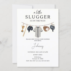 Personal Baseball Baby Shower Invitation