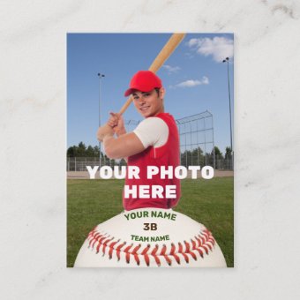 Personal Baseball Card (Customized Batter Stats) | Zazzle