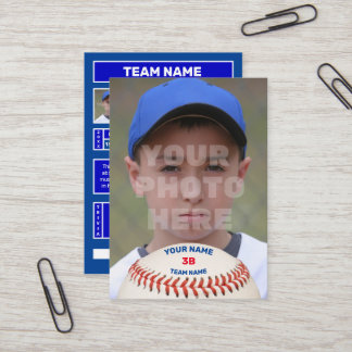 Personal Baseball Card (Customized Batter Stats)