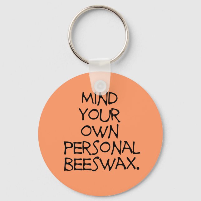 Personal Beeswax Keychain (Front)