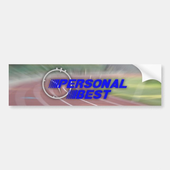 Personal Best Bumper Sticker (Front)