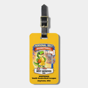 Personal Best Youth Basketball Custom Kids Award Luggage Tag