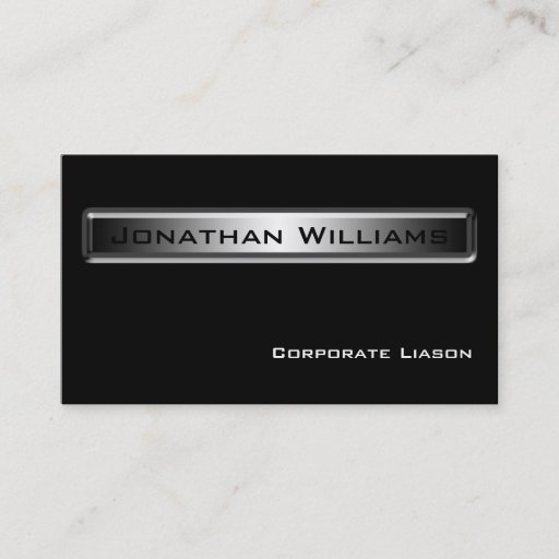 Customizable Personal Black &amp; White Business Cards
