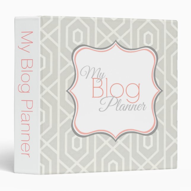 Personal Blog Planner Binder (Front/Spine)