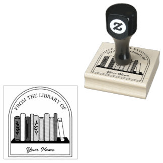 Personal Book Embosser From the Library Of Rubber Stamp