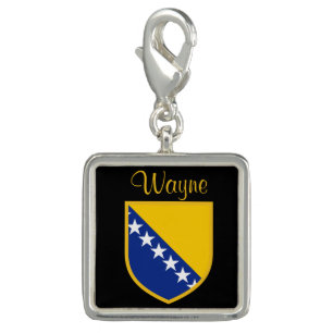 Personal Bosnia Flag Charm