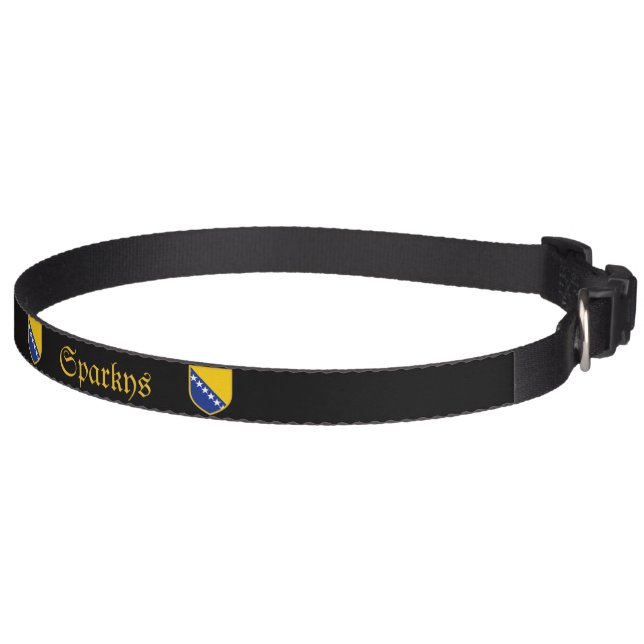 Personal Bosnia Flag Pet Collar (Right)