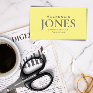 Personal Brand Business Logo Modern Yellow Gray Card