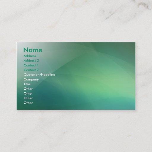 Customizable Personal Business Card