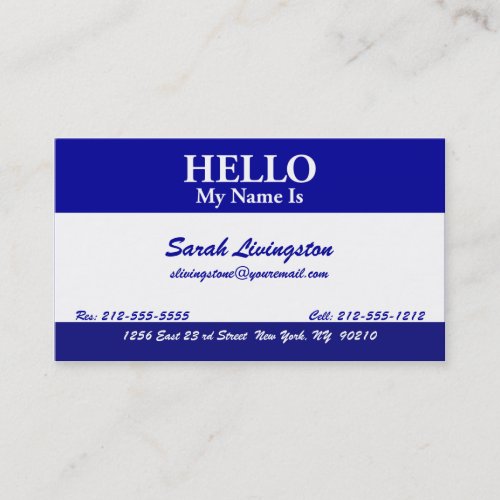Personal Business Card 4 Template