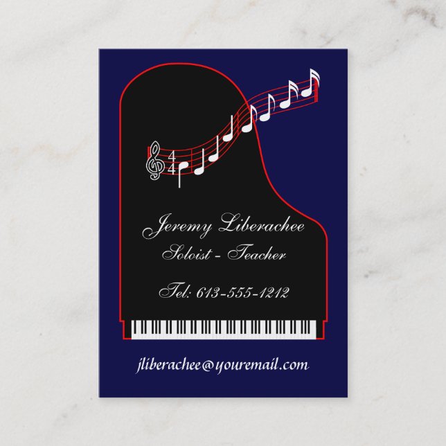 Personal - Business Card Piano II (Front)