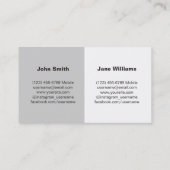 Personal Calling Card: Couples w Home Photo Business Card (Back)