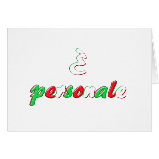 Personal card (Front Horizontal)
