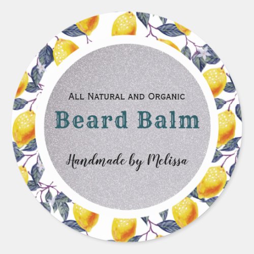 Personal Care Botanical Beard Balm Product Sticker
