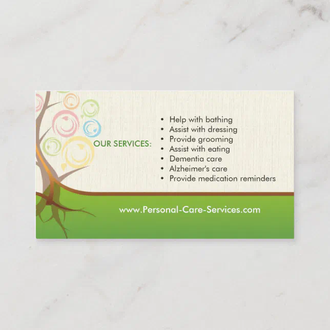 Personal Care Services Business Card Zazzle