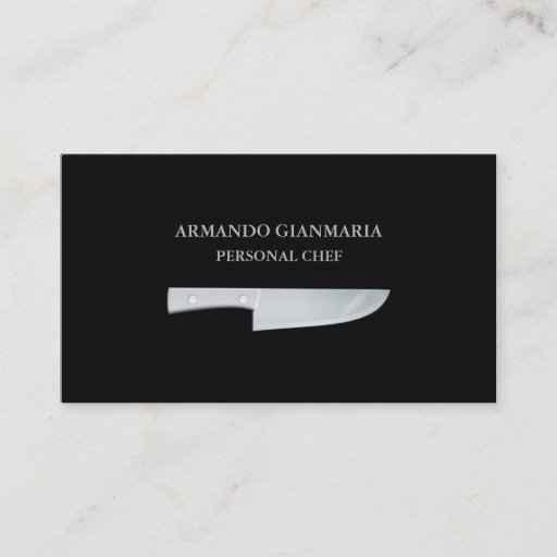 Customizable Personal Chef Business Card