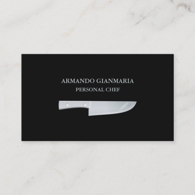 Personal Chef Business Card (Front)