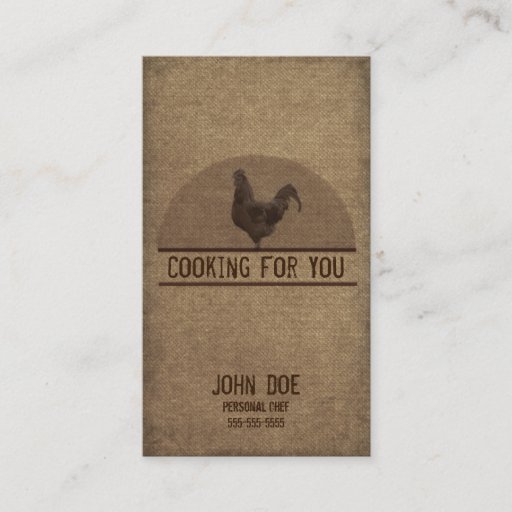 Customizable Personal Chef Business Card