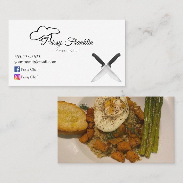 Personal Chef Business Card (Front/Back)