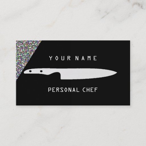 Customizable PERSONAL CHEF BUSINESS CARD TEMPLATE