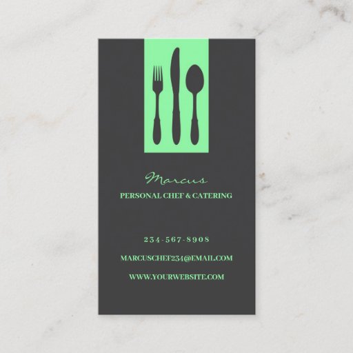 Customizable Personal Chef Business Card