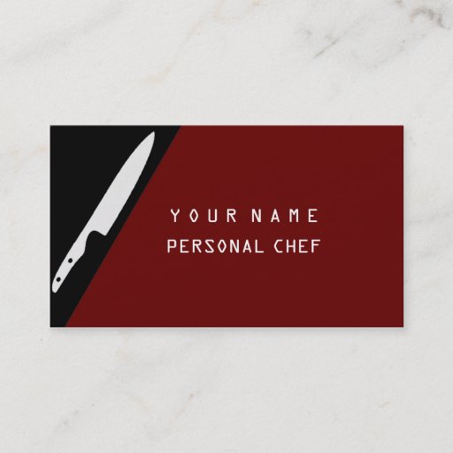 Customizable PERSONAL CHEF BUSINESS CARDS