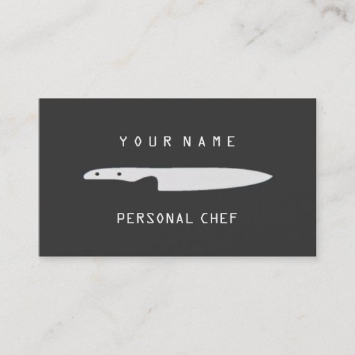 Customizable PERSONAL CHEF BUSINESS CARD TEMPLATES