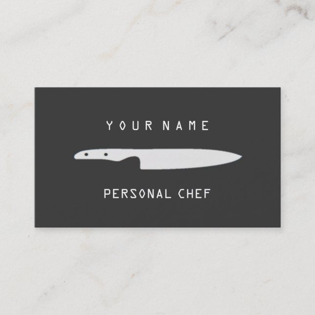 PERSONAL CHEF BUSINESS CARD (Front)