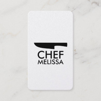 personal chef catering minimalist chic luxury gold business card